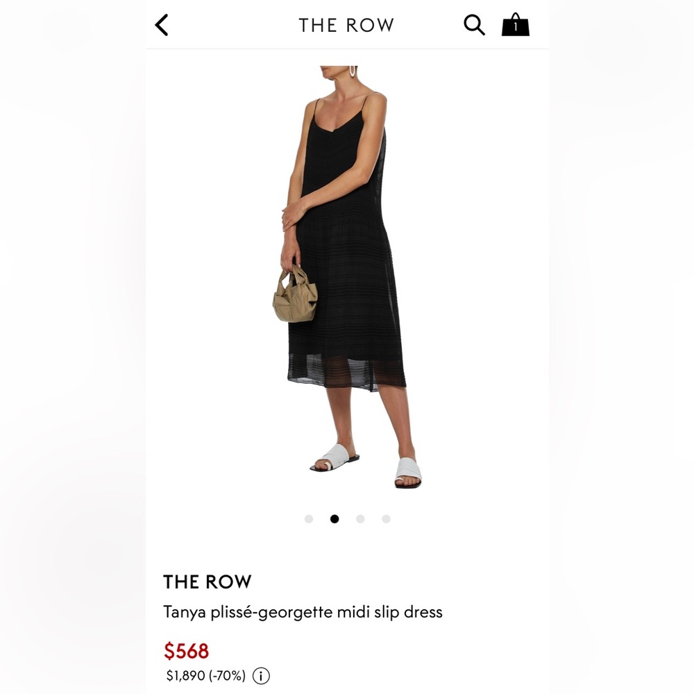 The Row Tanya Plisse Dress